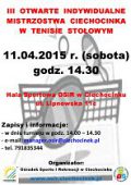 Otwarte Indywidualne Mistrzostwa Ciechocinka w Tenisie Stołowym 2015