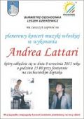 Plenerowy koncert muzyki włoskiej Andrea Lattari