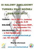 III Halowy Zakładowy Turniej Piłki Nożnej "OSiR Cup 2013"